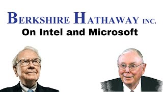 Why Warren Buffett Does Not Invest in Intel and Microsoft [upl. by Idissac799]