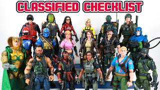 GI Joe Classified Checklist 2020  2023 [upl. by Dduj]