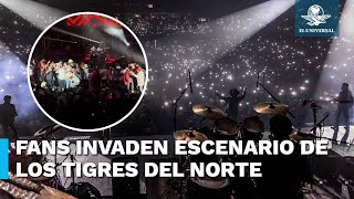 Concierto de Los Tigres del Norte se sale de control fans invaden escenario [upl. by Caron]