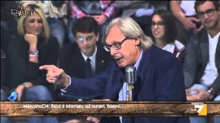 Sgarbi vs Paragone quotHai rotto il cao vaffancoquot [upl. by Thedrick]