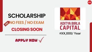 Aditya Birla Free Scholarships 💰 Rs 60000 Per Students  Eligibility 9th to Undergraduate [upl. by Rye385]