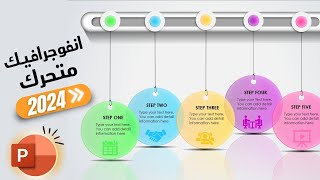 powerpoint infographic 2024 I تصميم انفوجرافيك بالبوربوينت [upl. by Ilime]