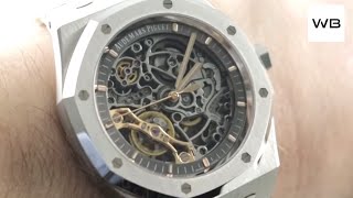 Audemars Piguet Royal Oak Double Balance Wheel Openworked 15407STOO1220ST01 Review [upl. by Tireb]