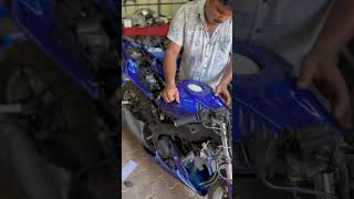 R15 v2 into r15m  yamaha R15 modified [upl. by Ohare907]