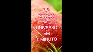 DO ÁTOMO AO UNIVERSO EM 1 MINUTO shorts [upl. by Doralin]