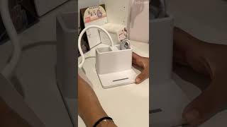 unbox my desk lamp w me  🖥️🤍🎀💡  paijuhee fyp unboxing desksetup decor school shortsviral [upl. by Nowtna]