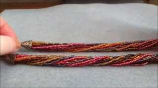 Tutorial Make a seedbead necklace or bracelet [upl. by Cannell]