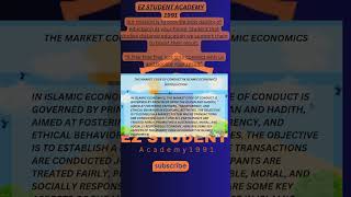 The market code of conduct  Islamic economics BA BS B Com  MA  M Com [upl. by Chane]