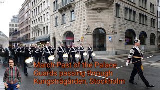 Stockholm Series 9 Marchpast of the Swedish Royal Guards 4K [upl. by Aivato637]