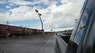 BNSF SD70ACe 8508 Leads Grain In El Paso With A Loud K5LLA In El Paso Texas 122022 [upl. by Conan]