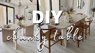 DIY Chunky Table  je réalise la table de mes rêves [upl. by Enived262]