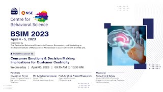 NSE CBS BSIM 2023Panel Discussion Consumer Emotions amp Decision Making [upl. by Corneille]