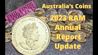 Australias Coins  2023 RAM Annual Report update [upl. by Korie]