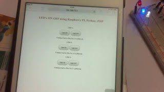 Raspberry Pi LED ON OFF Apache web serverHome Automation [upl. by Lenore]