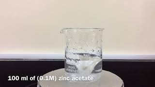 Synthesis of ZnS nanoparticles [upl. by Htes373]