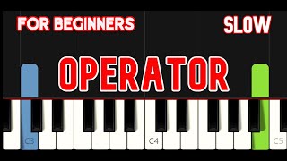 OPERATOR  HD   JIM CROCE  EASY PIANO [upl. by Isoais]