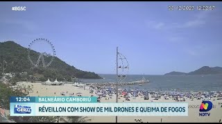 Balneário Camboriú prepara Réveillon épico com show de mil drones e queima de fogos [upl. by Julie]