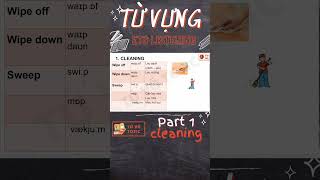 Từ vựng ETS LISTENING chủ đề Cleaning Part 1 toeic4kynang tựhọctoeic listening english [upl. by Noruq]