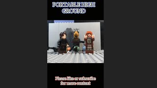 PORTABLE HIGH GROUND lego stop motion legostarwars legostopmotion mandalorian [upl. by Ainalem]