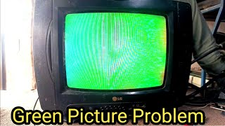 LG crt tv green colour problem solve  CRT TV green colour problem solve Urdu Hindi Ameer tv [upl. by Anitak]