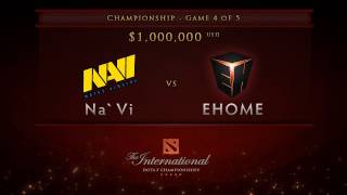 EHOME vs NaVi  Game 4 Championship Finals  Dota 2 International  English Commentary [upl. by Rosecan]