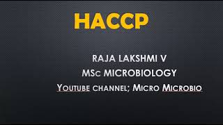 HACCP in Tamil  haccp 7 PrinciplesMRB foodsafetyofficerexam fssai [upl. by Wallie]