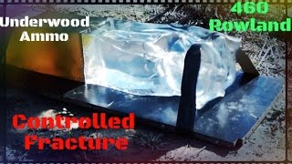 Underwood Ammo 460 Rowland 170 Grain Controlled Fracturing Hollow Point Ballistic Gel Test [upl. by Eipper678]