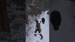 Standing in front of the grizzly bear in RDR1 vs RDR2🐻 [upl. by Ecnatsnok]