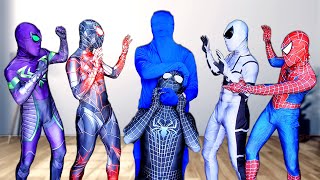 SUPERHEROs Story  ALL SPIDERMAN vs Mystery BLUEMAN  Dark Movie 16  By FLife TV [upl. by Daugherty777]