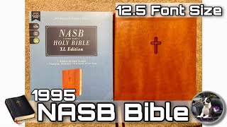 NASB XL Edition Bible Review Brown Leathersoft 1995 Text [upl. by Atsok]