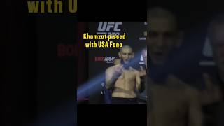 USA crowd boos Khamzat got no chill UFC khamzatchimaev [upl. by Asilef]