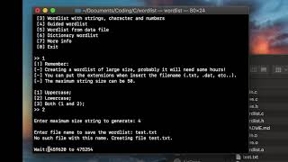 Wordlist Generator  Make customised wordlists [upl. by Allecram]