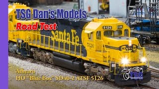 HO Scale Athearn Blue Box Super Detailed SD402 On Massive DCC Layout [upl. by Lance514]