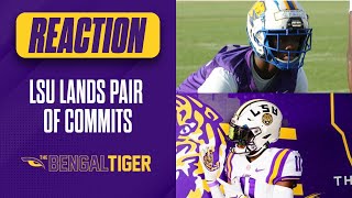 Louisiana DBs Bernard Causey PJ Woodland commit to LSU  Tigers pressing for numerous prospects [upl. by Baggett]