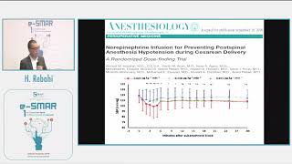 eSmar 2019  Pr H Rebahi  Hypotension post rachianesthésie [upl. by Yenots516]