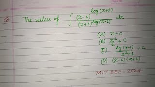 The value of integration  MIT entrance exam 2024 maths solution  integration  antiderivatie [upl. by Auria878]