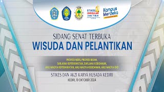 SIDANG SENAT TERBUKA WISUDA amp PELANTIKAN STIKES KARYA HUSADA KEDIRI TAHUN 2024 [upl. by Zea]