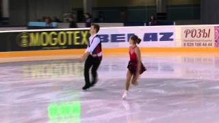 8 K GAINETINOVA  I BICH RUS  ISU JGP Minsk 2013 Junior Pairs Short Program [upl. by Atekal]