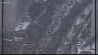 Looking back on the St Louis Rams Super Bowl parade of 2000 [upl. by Nosnek]