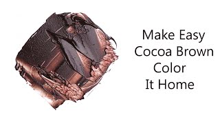 How To Make Cocoa Brown Color Paint  Mixing Colors [upl. by Dall]