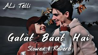 Galat Baat Hai  Slowed And Reverb  Song [upl. by Eiramalegna355]