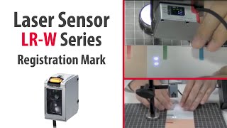 Laser Sensor KEYENCE LRW Series  Registration Mark Detection [upl. by Naima]