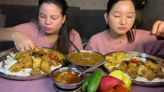 भट्मास आलु गुन्दुकको झोलpork gravy mukbang [upl. by Clayborn]