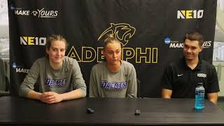 Daemen womens volleyball postAdelphi win interview 12123 [upl. by Cousin]