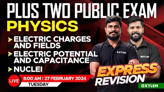 Plus Two Public Exam  Physics  Express Revision  Xylem Plus Two [upl. by Eelrac]