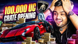 🔥100000 UC New Lamborghini Crate Opening  33 Update New Lamborghini Live Crate Opening [upl. by Aizat493]