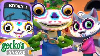 Gecko amp Kats Spooky Fiesta  Geckos Garage  Trucks For Children  Cartoons For Kids [upl. by Blatman419]