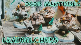 Painted Leadbelchers Ogor Mawtribes Warhammer Age of Sigmar Miniatures [upl. by Annayek]