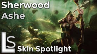 Sherwood Forest Ashe  Skin Spotlight  Albion Collection  League of Legends [upl. by Chuch124]