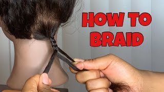 How To Braid For Beginners  3 Strand Braid [upl. by Buckden]